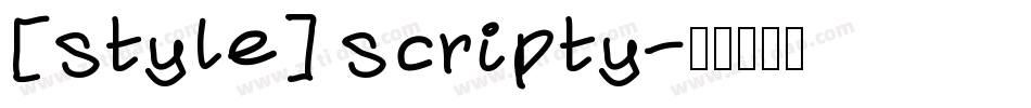 [style] scripty字体转换
